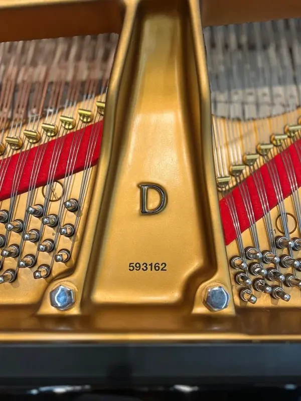 Bechstein piano showing serial number location