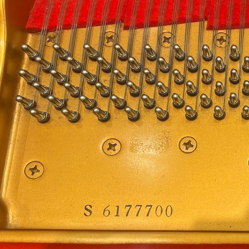 Serial number on a Yamaha CFX grand piano