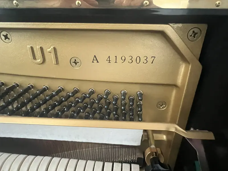 Serial number on a Yamaha U1 upright piano